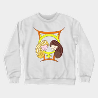 Gemini, The Twins Crewneck Sweatshirt